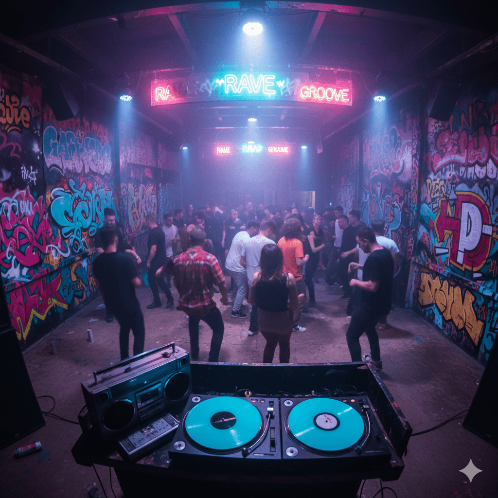 YES Music UK Garage Cover Art - AI Generated Vocal Chops Beat